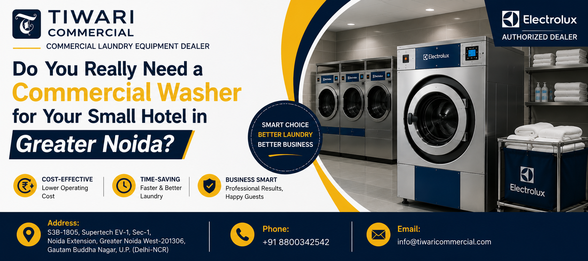 Do You Really Need a Commercial Washer for Your Small Hotel in Greater Noida?